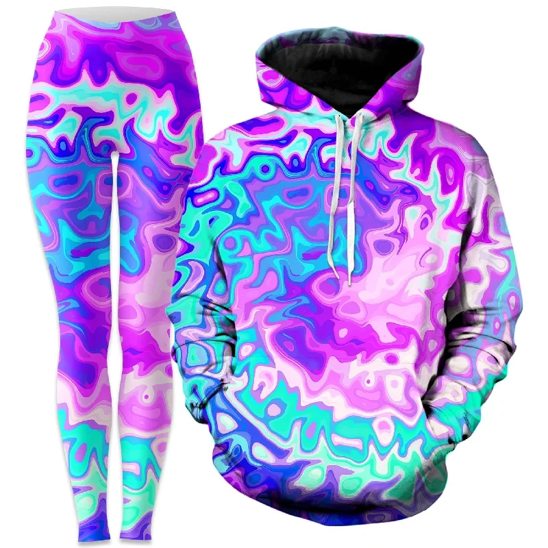 Catch The Wave Hoodie and Leggings Combo Elegant Embellished Leggings