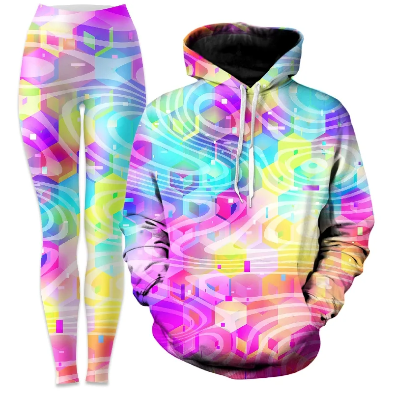Daytrip Hoodie and Leggings Combo Fashionable Tummy Control Leggings