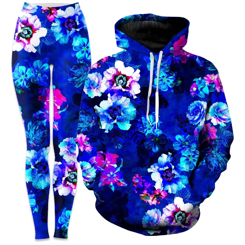 Enchanted Flora Hoodie and Leggings Combo Fashionable Printed Leggings