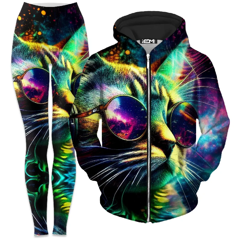 Enjoy the Views Zip-Up Hoodie and Leggings Combo Classic Solid Color Leggings