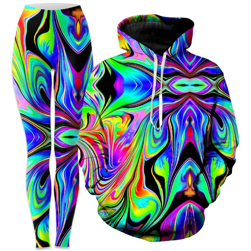Macro Dose Hoodie and Leggings Combo Casual Sporty Leggings
