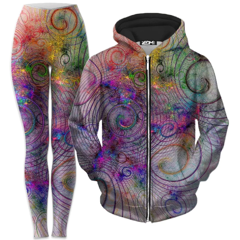 Mental Tweak Zip-Up Hoodie and Leggings Combo Cozy Fashion Leggings