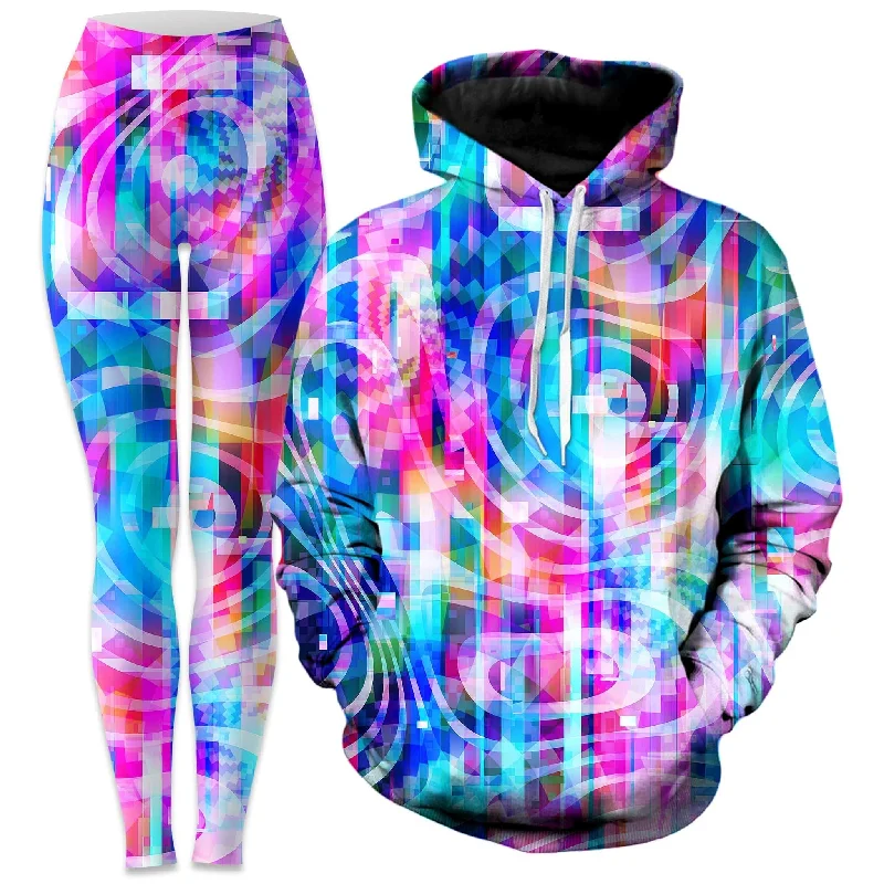 Motherboard Hoodie and Leggings Combo Comfortable Capri-Length Leggings