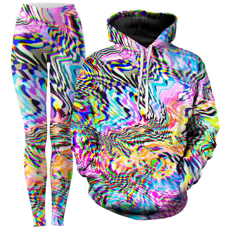 No Signal 2.0 Hoodie and Leggings Combo Comfortable Ribbed Waistband Leggings