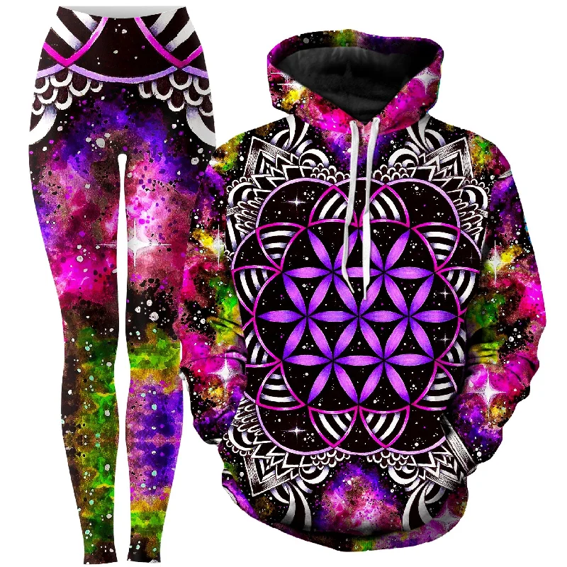 Oracle of Life Hoodie and Leggings Combo Trendy Cold Weather Tights
