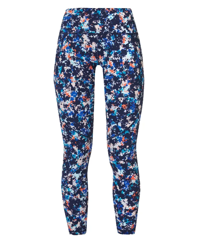 Power 7/8 Workout Leggings Sb5400a 78 Blue-Ditsy-Dab-Flora Comfortable Compression Leggings Power 7/8 Workout Leggings Sb5400a 78 Blue-Ditsy-Dab-Flora Comfortable Compression Leggings