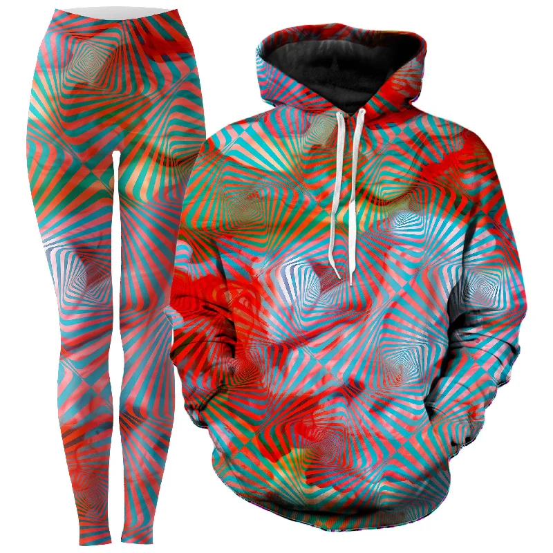 Solstice Hoodie and Leggings Combo Chic Printed Yoga Pants