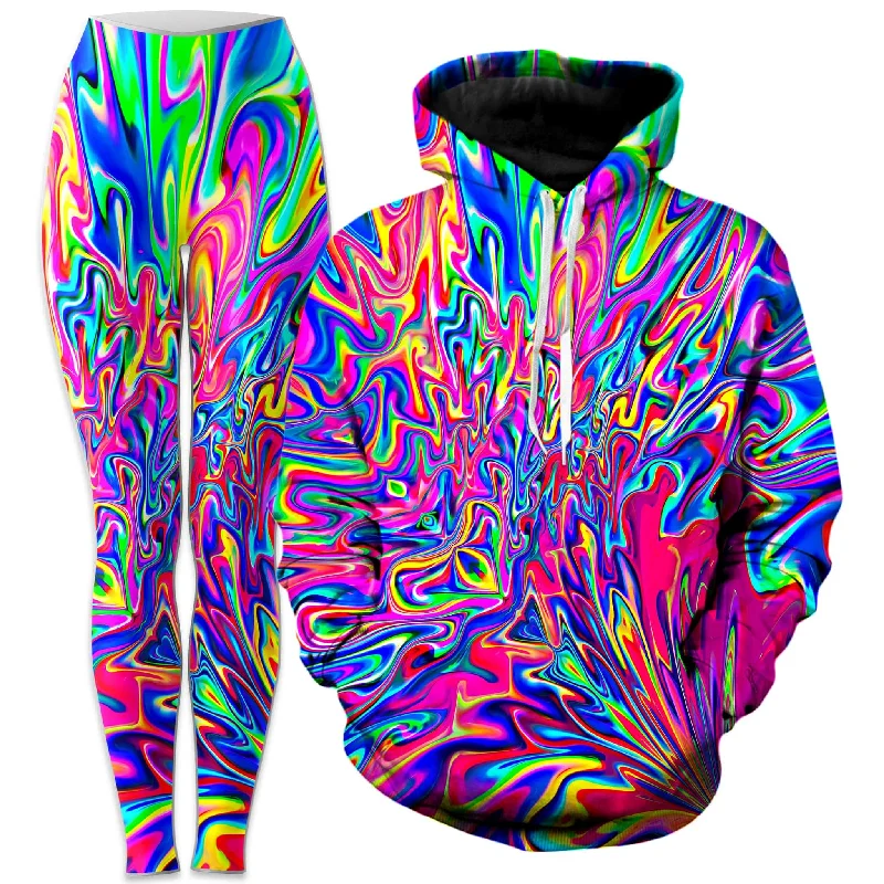 Sonic Blooming Hoodie and Leggings Combo Chic Workout Leggings