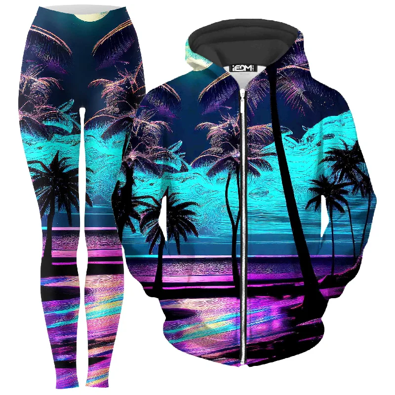 Spellbound Zip-Up Hoodie and Leggings Combo Trendy Minimalist Leggings