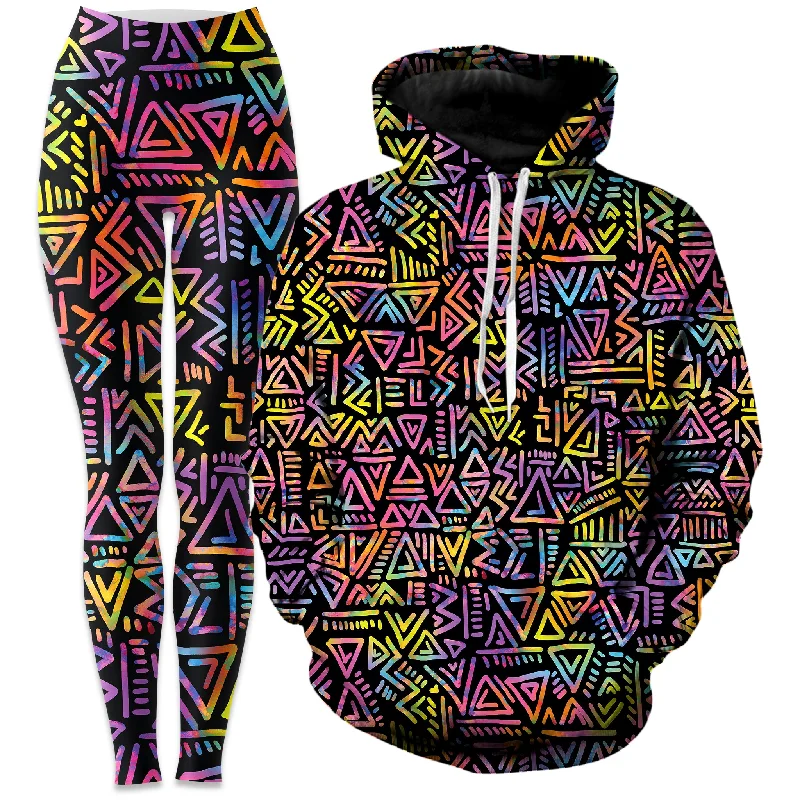 Tribe Vibe Hoodie and Leggings Combo Stylish Printed Stretch Leggings