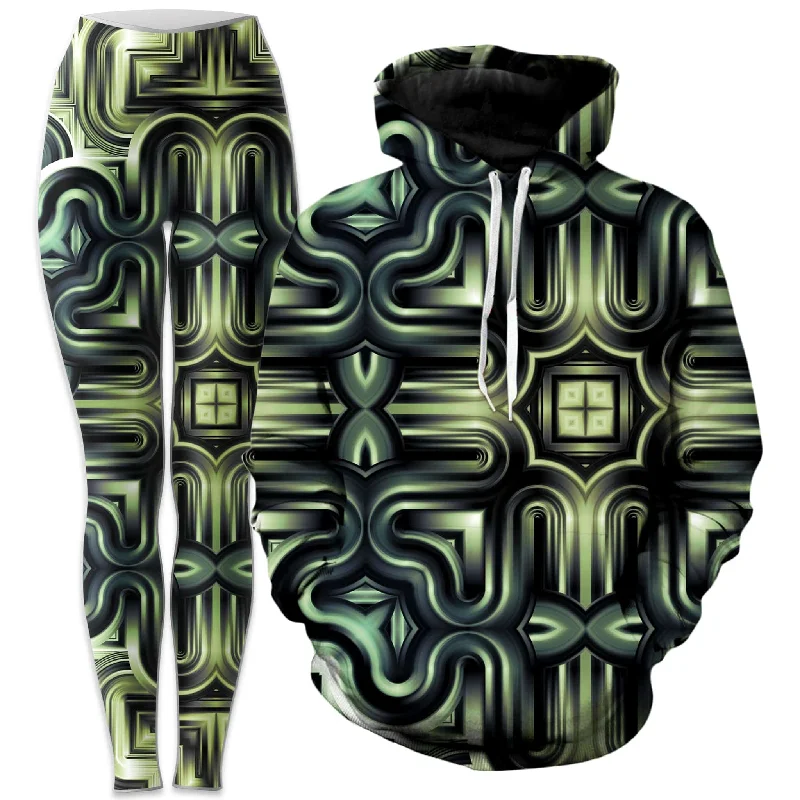 Unthinkable Machines Hoodie and Leggings Combo Stylish Stretch Print Leggings