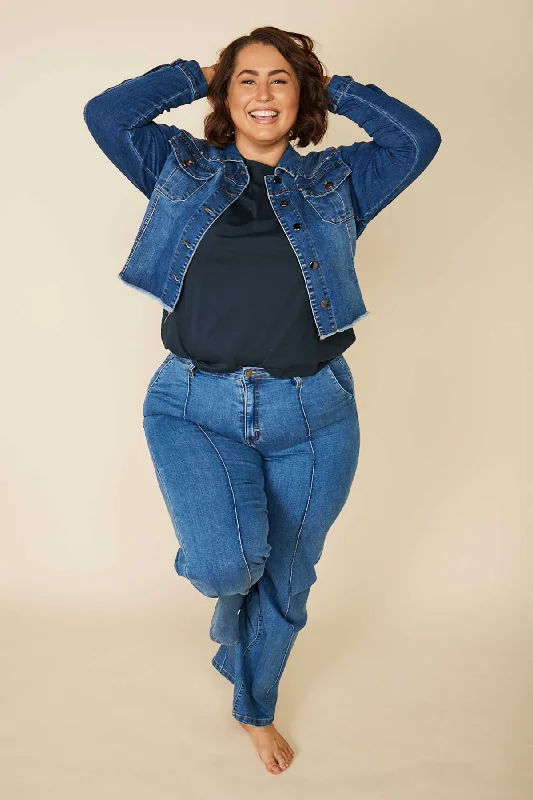 Adrift Cropped denim Jacket Fleece Jacket Down Jacket Parka