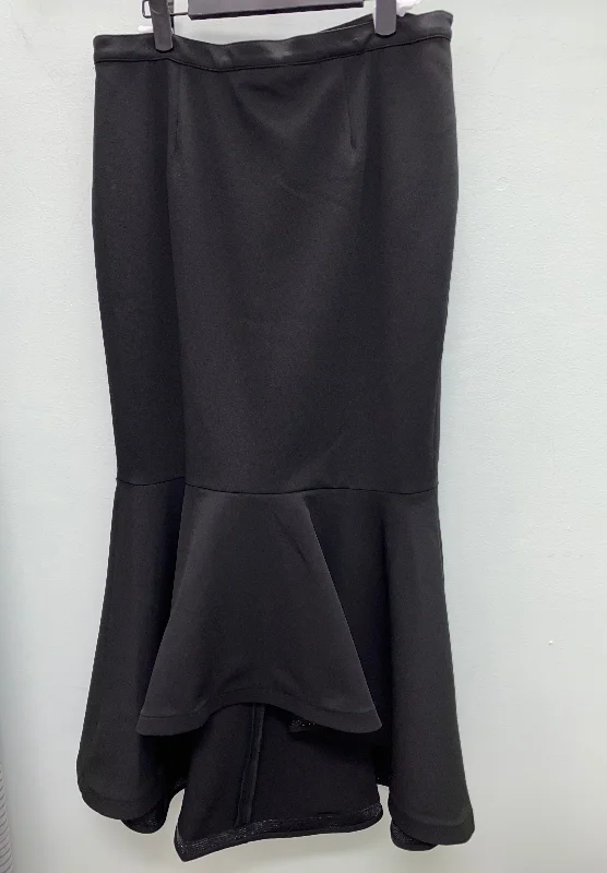 Alberto Macalli fancy skirt Size 12 black maxi skirt elegant