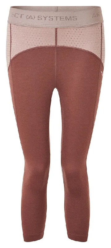 Darkhorse 185 Zoned 3/4 Leggings - Andorra/Twilight Mauve Stylish Yoga Leggings