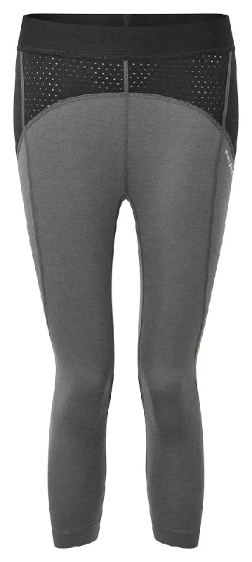 Darkhorse 185 Zoned 3/4 Leggings - Ash/Black Trendy Patterned Leggings