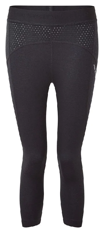 Darkhorse 185 Zoned 3/4 Leggings - Black Fashionable Leather-Look Leggings