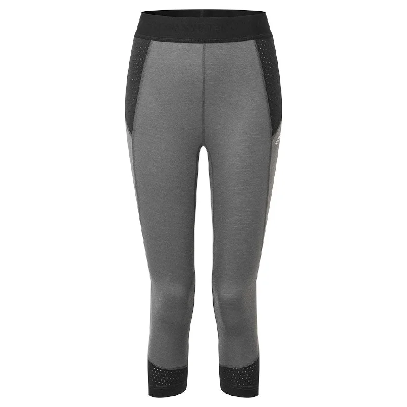 Goldhill 125 Zoned 3/4 Leggings - Ash/Black Classic Solid Color Leggings