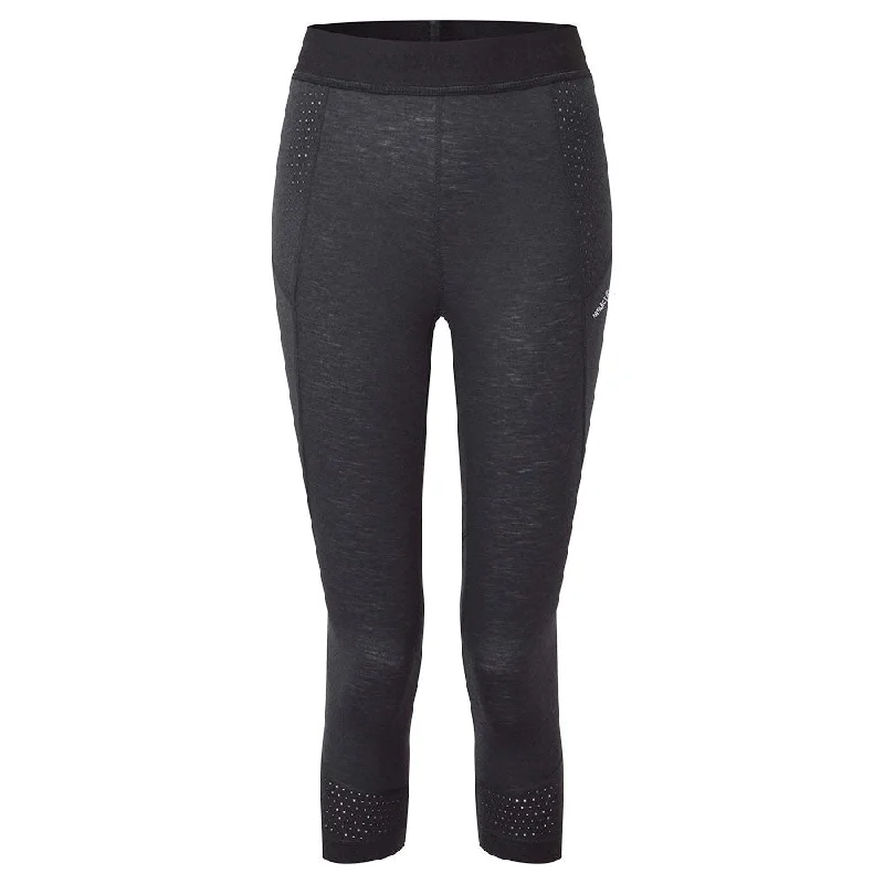 Goldhill 125 Zoned 3/4 Leggings - Black Comfortable Fleece-Lined Leggings