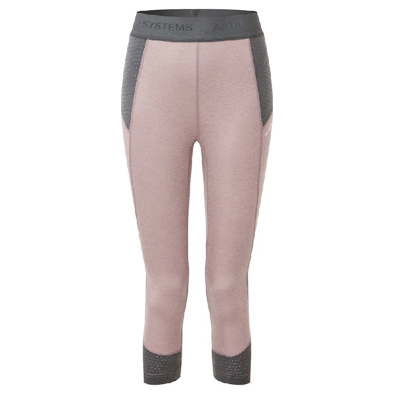 Goldhill 125 Zoned 3/4 Leggings - Twilight Mauve/Ash Stylish Ankle-Length Leggings