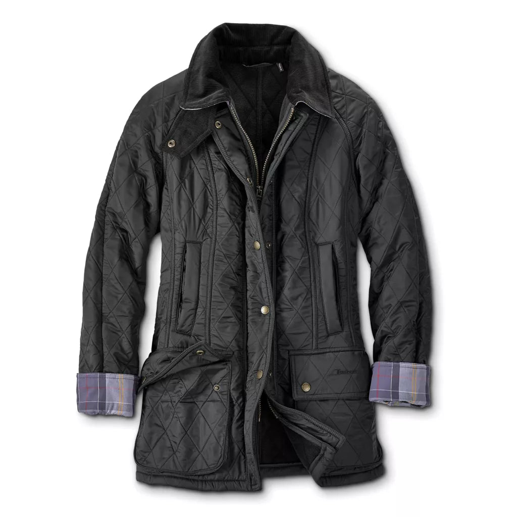 Beadnell Quilted Jacket (Black) Wool Jacket Cashmere Jacket Tweed Jacket