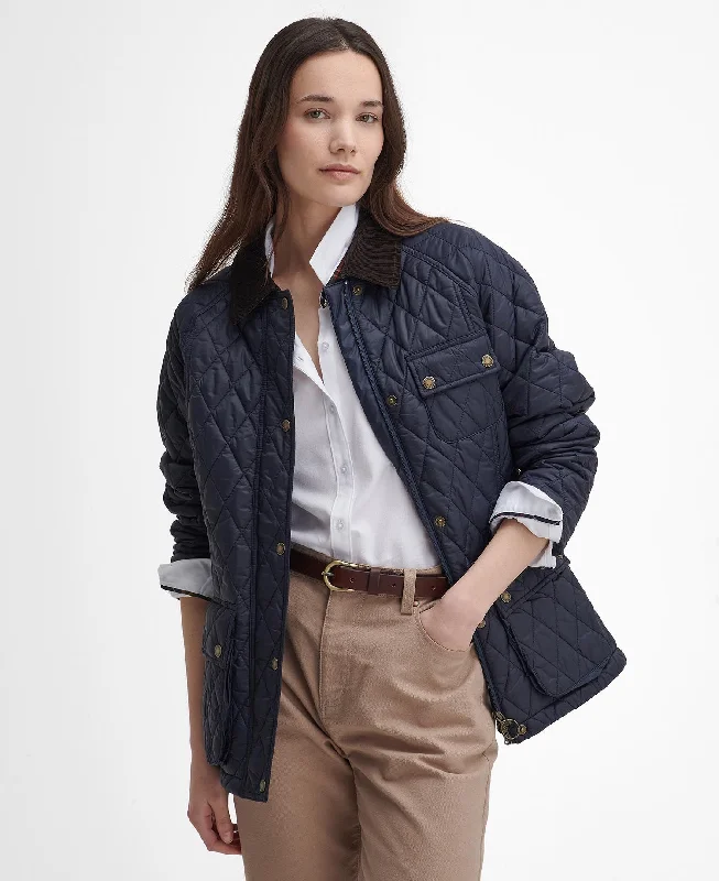 Starling Quilted Jacket (Navy) Jacket Blazer Coat