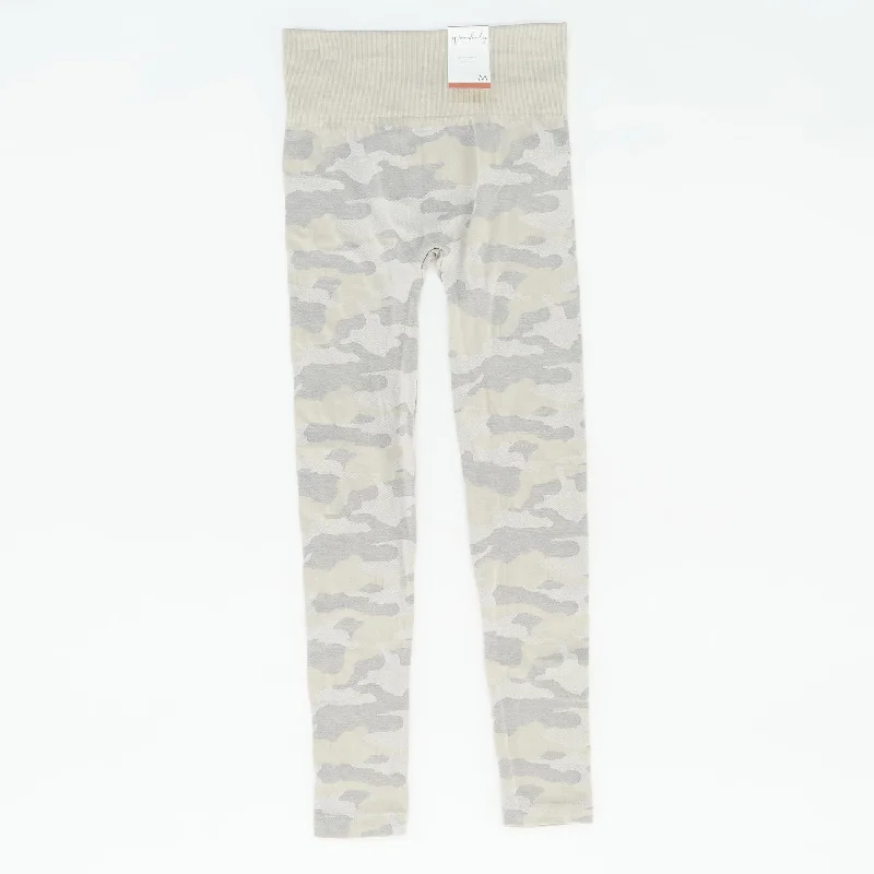 Beige Camo Leggings Comfortable Athletic Tights
