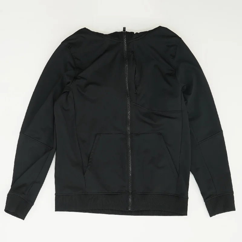 Black Lightweight Jacket Zippered Jacket Buttoned Jacket Snapped Jacket