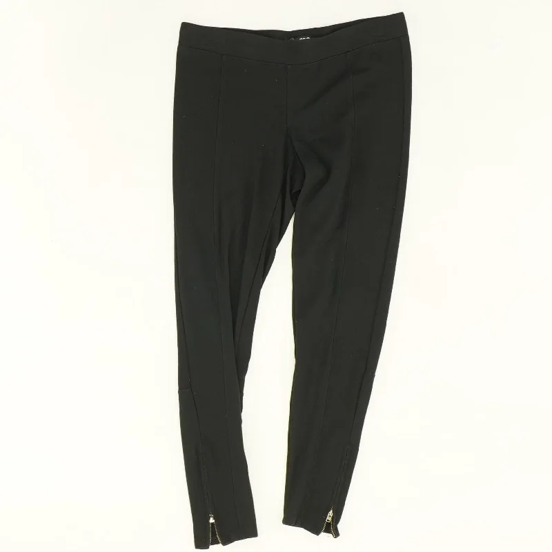 Black Solid Leggings Fashionable Quick-Dry Yoga Pants