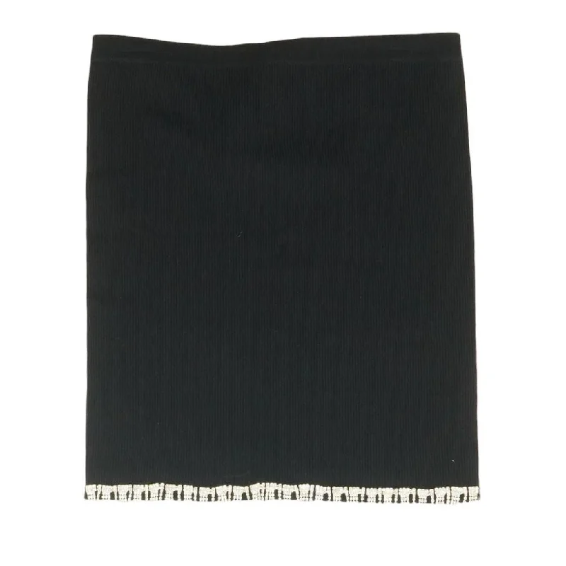 Black Solid Mini Skirt velvet skirt plush