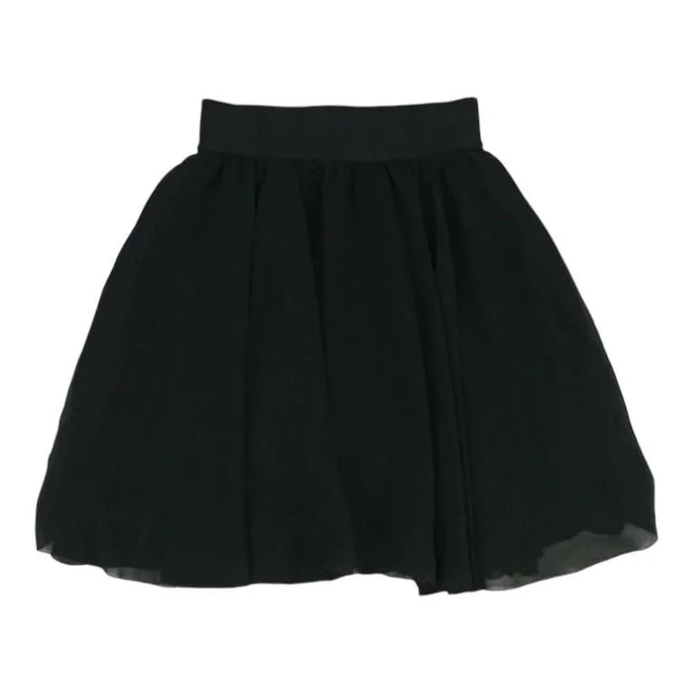 Black Solid Mini Skirt maxi skirt elegant