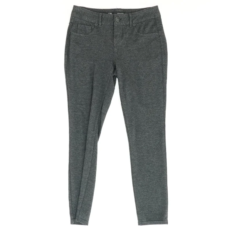 Charcoal Solid Leggings Fashionable Moisture-Wicking Leggings