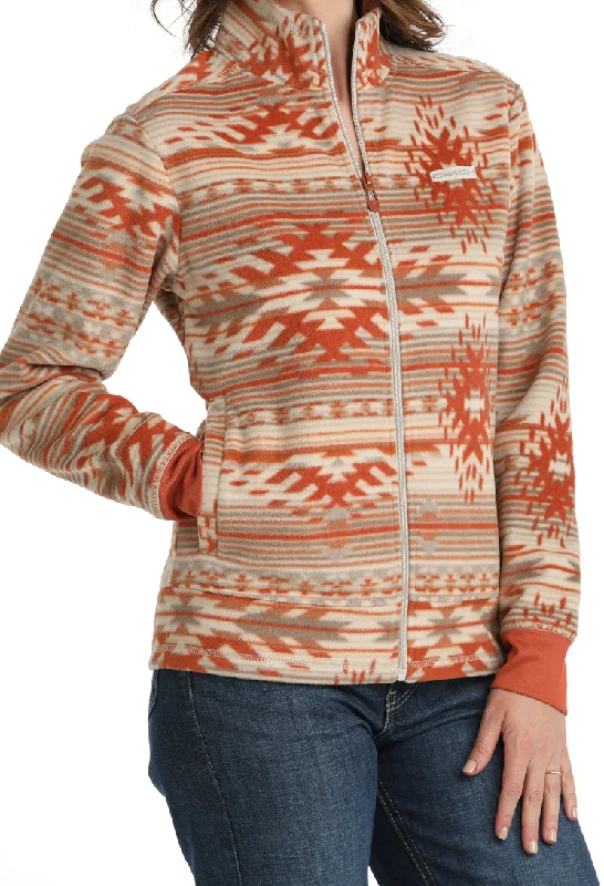 Cinch Fleece Jacket Women's MAJ9894003 Boat Neck Shawl Collar Notched Collar