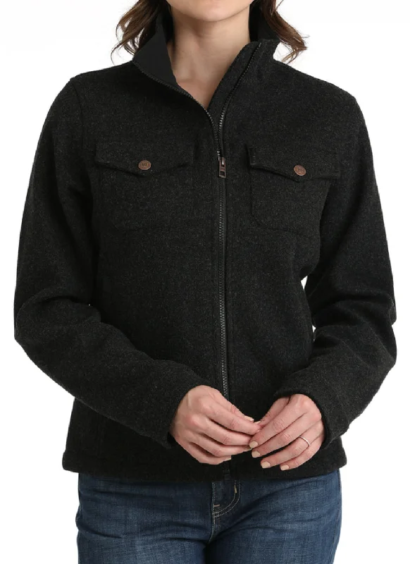 Cinch Shirt Knit Jacket Women's MAJ9904001 Wool Jacket Cashmere Jacket Tweed Jacket