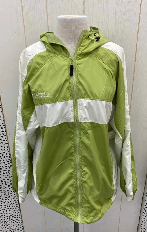 Columbia Green Womens Size M Jacket (Outdoor) Toggled Jacket Drawstring Jacket Belted Jacket