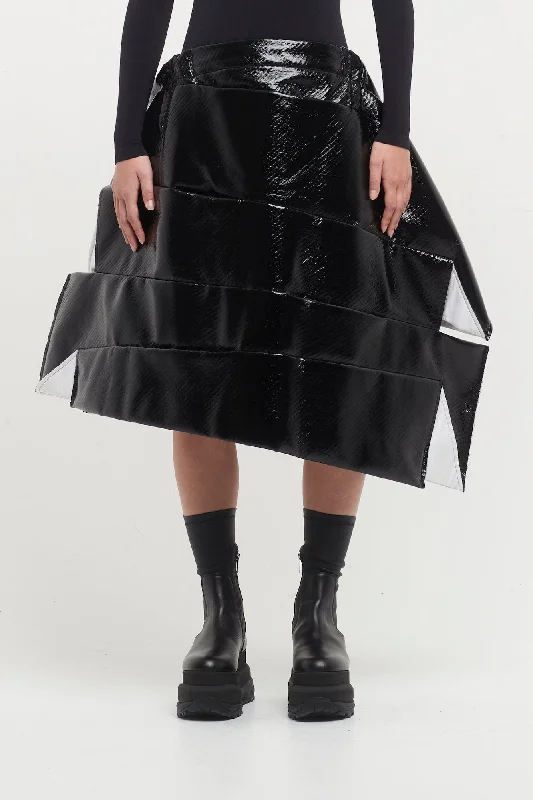 Comme des Garçons Folded Skirt leather skirt durable