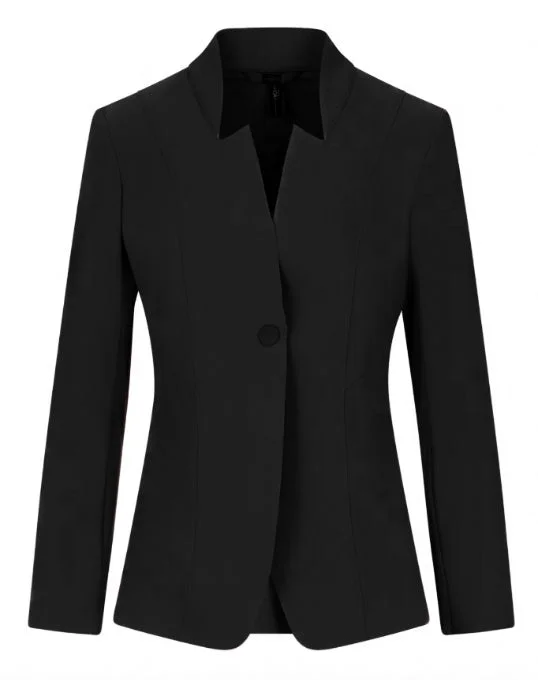 Confide Black Lazer Cut Jacket Wool Jacket Cashmere Jacket Tweed Jacket