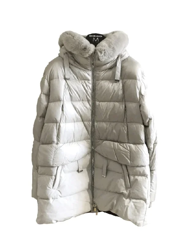 Diego M Milano Down Jacket With Trimming 231P T914 OTC Col 906 Jacket Blazer Coat