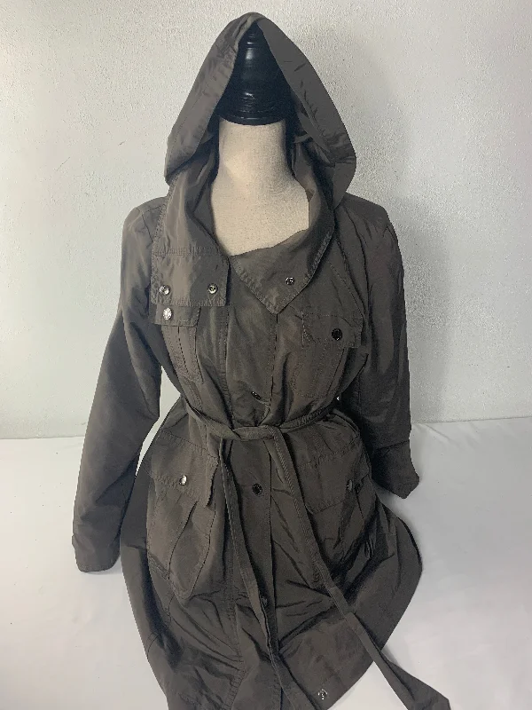 Ellen Tracy Spring/Fall Jacket Size Large Trench Coat Raincoat Waterproof Jacket