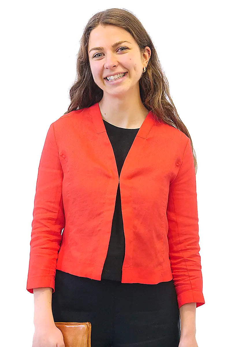 Foil Top Notch Jacket in Luscious Wool Fabric Cashmere Fabric Tweed Fabric