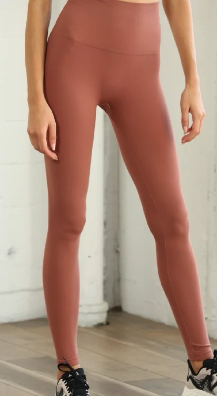 Free To Be Chestnut Leggings Cozy Sweat-Wicking Leggings