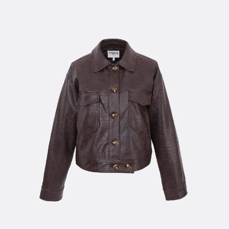 Calixa Brown Jacket Cotton Jacket Linen Jacket Terry Jacket