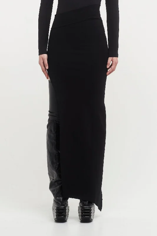 Rick Owens Edfu Ankle Skirt in Black maxi skirt elegant