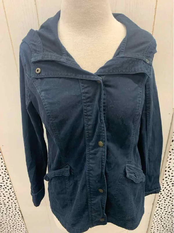 Hollister Navy Junior Size Small Jacket (Outdoor) Elasticated Jacket Padded Jacket Insulated Jacket