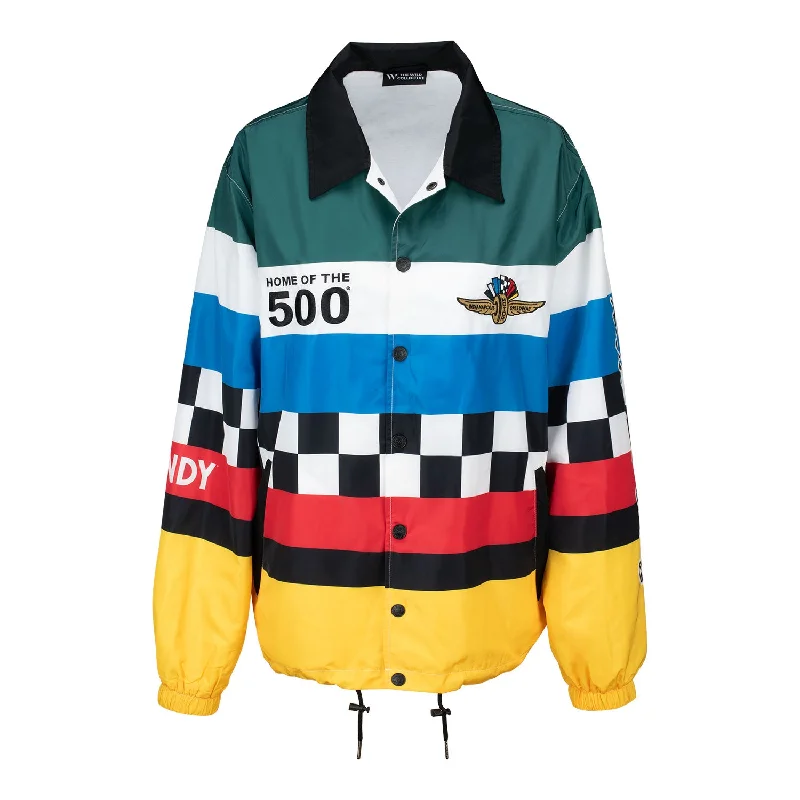 The Wild Collective Coaches Jacket Zippered Jacket Buttoned Jacket Snapped Jacket