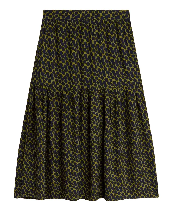 Jamima Eco Vero Skirt - Navy Multi lace skirt romantic