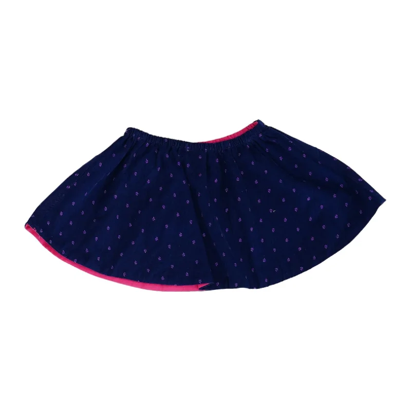 Navy Floral Mini Skirt spandex blend skirt