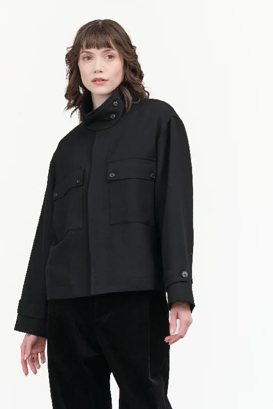 Bear Wool Jacket Ribbed Jacket Pleated Jacket Ruffled Jacket
