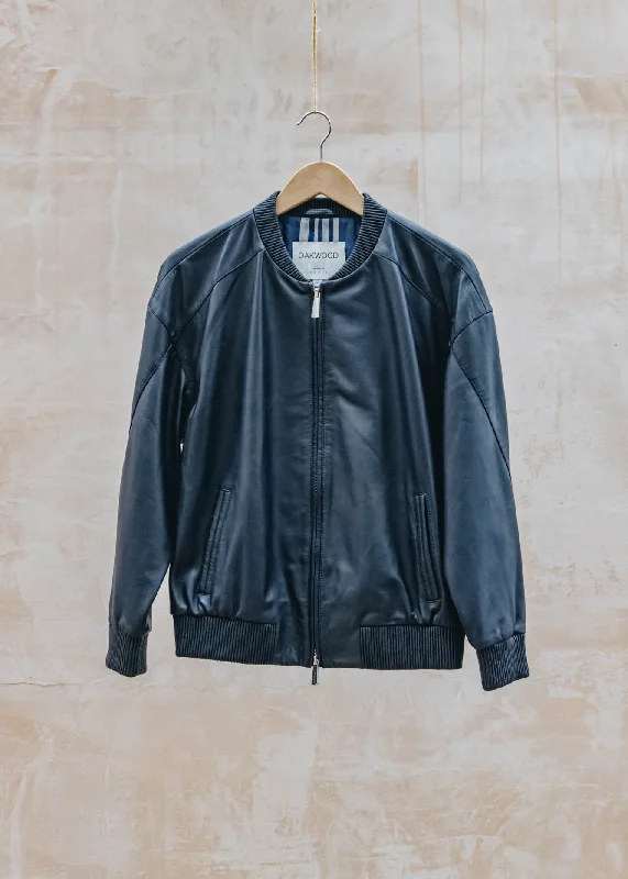 Nyla Jacket in Navy Blue Faux Fur Jacket Real Fur Jacket Shearling Jacket