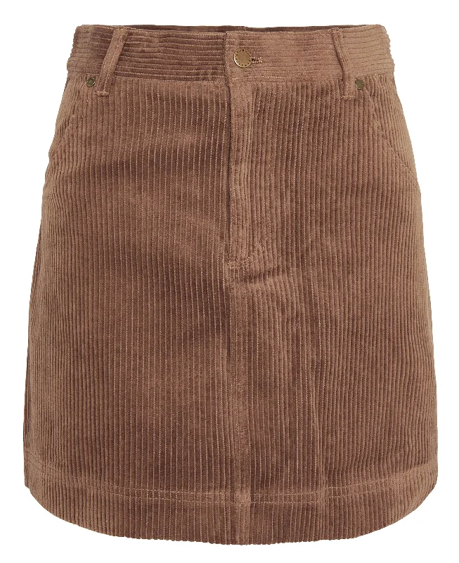 Oakfield Cord Skirt - Taupe denim skirt classic