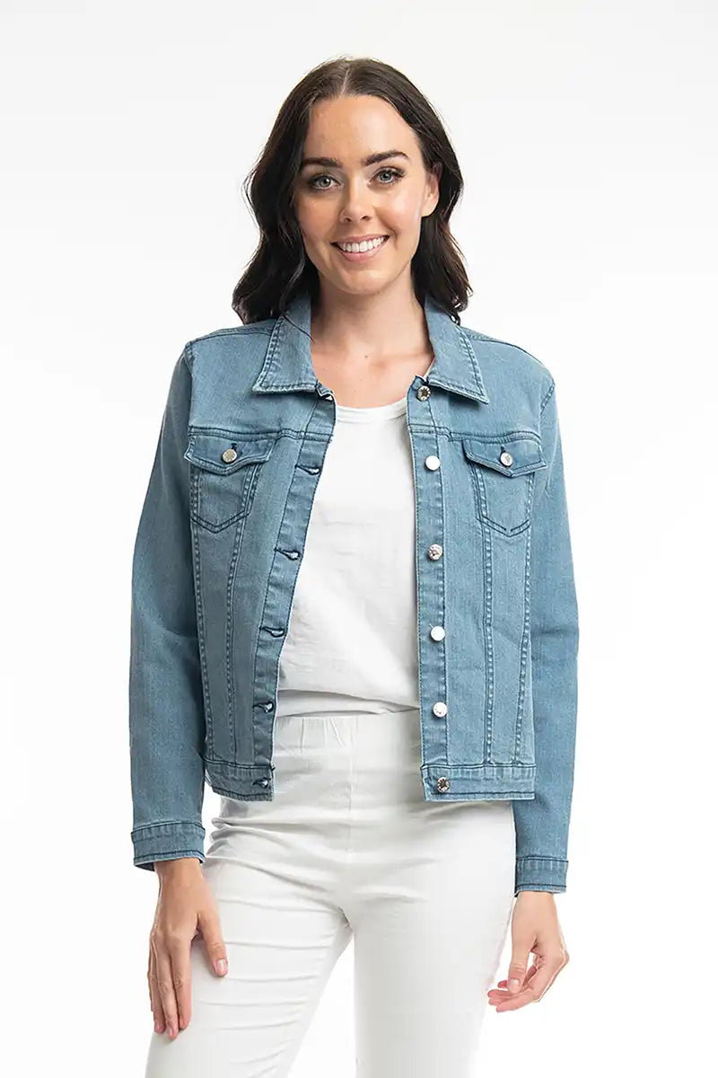 Orientique Denim Jacket Collar Cotton Fabric Linen Fabric Terry Fabric